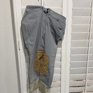 Women's Gray and Tan Chinos
